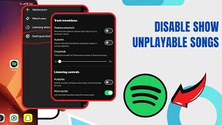 Disable Show Unplayable Songs On Spotify Technologyglance [upl. by Niarb615]