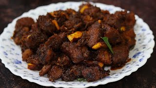 Beef fry  Kerala style beef fry with Coconut Slices [upl. by Olvan]