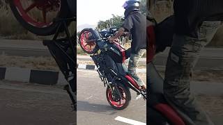 Longest 😱Wheelie ❤️  samstuntz1987 Vishalmottovlogs viralvideo subscribe [upl. by Nameloc291]