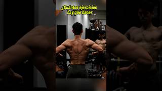 ¿Cuántos ejercicios hacer para crecer la espalda 💪🏼🔥 shorts gym espalda [upl. by Belia]