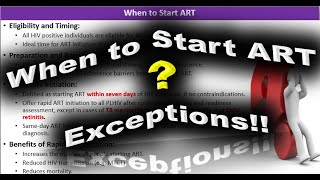 ERMP Recall Discussion Case  36  When to Start ART [upl. by Lonna]