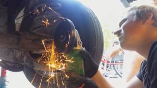 Welding Diff and Cutting Springs  940 Drift Missile [upl. by Ramonda]