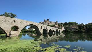 Walking around the city of Béziers in the south of France [upl. by Gorrian]