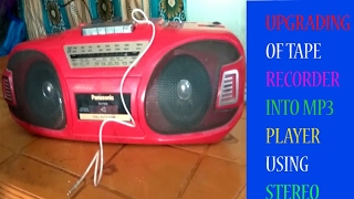 Panasonic tape recorder upgradation  try at home 100 works [upl. by Bass]