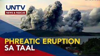 Bulkang Taal nagkaroon ng minor phreatic eruption [upl. by Stempien]