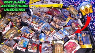 INSANE WWE amp AEW Action Figures Unboxing [upl. by Phina]