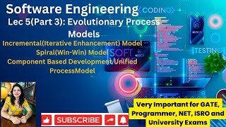 Lec 5Part 3 Evolutionary Process model  Incremental  Spiral  Conventional Based Unified Model [upl. by Walter553]