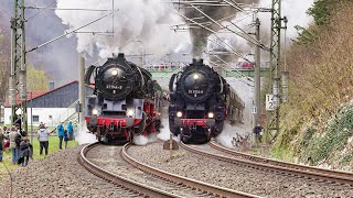 Steam Train Race up the Tharandt Incline  8K HDR [upl. by Blanca]