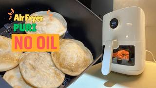 Air Fryer Poori  Puri Fried in Air Fryer  Healthy and OilFree Poori  পুরি [upl. by Adnamas]