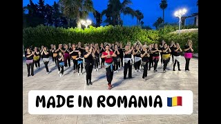 MADE IN ROMANIA Ionut Cercel manele coreografia Petronela Calciu balli di gruppo 2024 social dance [upl. by Atiruam907]