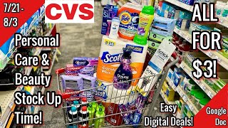 CVS Free amp Cheap Coupon Deals amp Haul 721  83 Free Personal Care amp Beauty 🥰 Learn CVS Couponing [upl. by Behah]