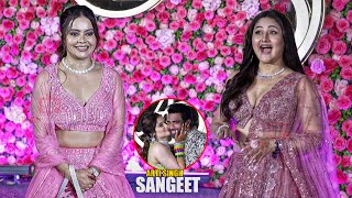 Rashami Desai and Devoleena Bhattacharjee Looking Gorgeous arrives at Arti Singh Sangeet Ceremony [upl. by Tannie]