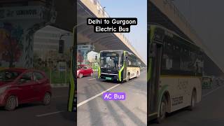 Delhi to Gurgaon  Mini Electric ⚡️ AC Bus for Private Employees [upl. by Irahk]