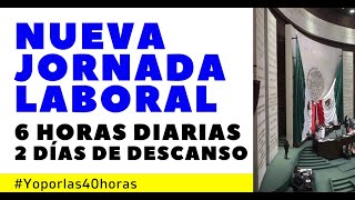 NUEVA JORNADA LABORAL 6 HORAS DIARIAS CON 2 DE DESCANSO [upl. by Tem]