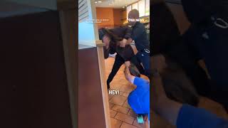 Panera Bread employee strikes violent customer with baking pan [upl. by Saval]