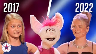 Darci Lynne on Americas Got Talent From Age 12 to 17 All Performances [upl. by Naro449]