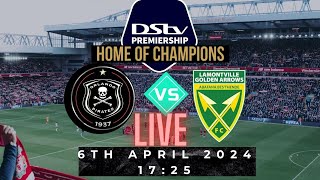 Orlando Pirates VS Golden Arrows PSL LIVE Match DStv Premiership [upl. by Kcuhc481]