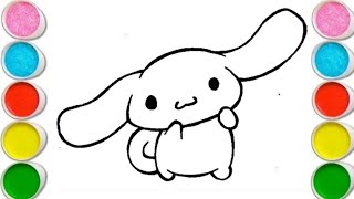 How to draw Cinnamoroll Easter Bunny  Easy Drawing  Art for kids [upl. by Hanny237]