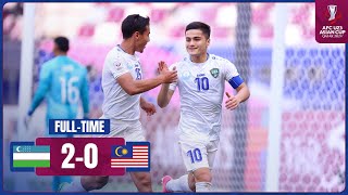 Full Match  AFC U23 Asian Cup Qatar 2024™  Group D  Uzbekistan vs Malaysia [upl. by Dachi]