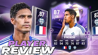 🔥87 END OF AN ERA VARANE SBC PLAYER REVIEW  EA FC 25 ULTIMATE TEAM [upl. by Ylenats]