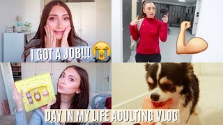 I GOT A GRAD JOB DAY IN MY LIFE ADULTING  VLOG [upl. by Siberson]