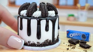 Satisfying Miniature Delicious Oreo Cream Cake Very Easy To Make 🍰 Mini Yummy Design for Cake Lover [upl. by Anivlem589]