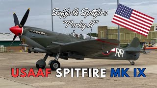 American Spitfire startup  USAAF “Suffolk Spitfire” Mk IX [upl. by Livingston]