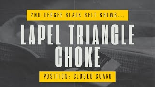 QuikTech  Lapel Triangle Choke  Closed Guard  Gi [upl. by Ayhdnas]