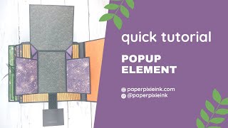 Requested Tutorial Midnight Tales Mini Album Final Page Popup Element [upl. by Purcell]