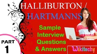 halliburton  hartmanns top most interview questions and answers for freshers  experienced [upl. by Groeg]