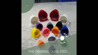 The Original Quail Feed Saver Port  Chicken Feed Saver Port  3D Printed  Made in USA  No Wast [upl. by Nwahsuq]