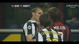 Maldini Attempts to Kill Chiellini [upl. by Ecinom305]