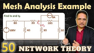 3  Mesh Analysis in Network Theory Solved Example and Detailed Explanation [upl. by Beeson863]