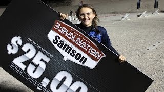 Lena Miculek Afentul wins the 2014 3GunNation SHOT show shootoff [upl. by Gladys112]