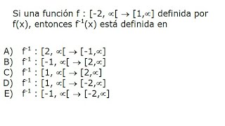 Álgebra y Funciones  Función inversa  Problema 25 [upl. by Bret]