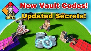 Fortnite Go Goated 2 NEW Vault CodesUpdated Secrets✅2024 [upl. by Nahtnoj300]