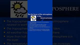 Explain the main feature of Troposphere Tropospheric  Class 6 geography ncert geography Q ampAns [upl. by Ssur]