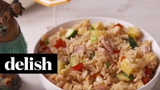 How To Make Hawaiian Fried Rice  Delish [upl. by Rehpatsirhc441]