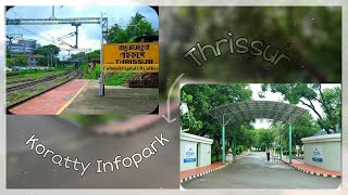 THRISSUR to KORATTY INFOPARK  TRAIN TRAVEL EXPERIENCE  Webandcrafts [upl. by Franza]