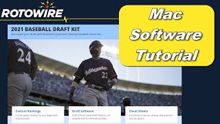 Mac Draft Software Tutorial  MLB Draft Kit [upl. by Anilehcim403]