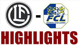 FC Lugano vs FC Luzern 23 Highlights  Swiss Super League 202425 [upl. by Tamaru]