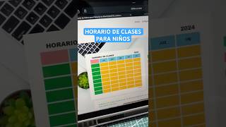 Plantilla de Horario de Clases para Niños de Preescolar o Primaria en Word Gratis [upl. by Nivag621]