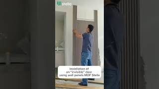 Installation of wall panels MDF Stella  Montajı duvar lambiriİ MDF Stella [upl. by Idnahs]