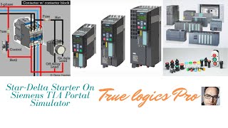 Star Delta Starter On Siemens TIA Portal Simulator [upl. by Yelrihs114]