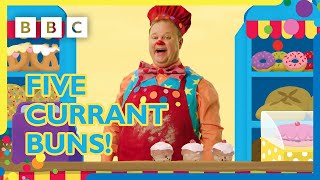 Five Currant Buns Nursery Rhyme  Mr Tumble and Friends [upl. by Sirama736]