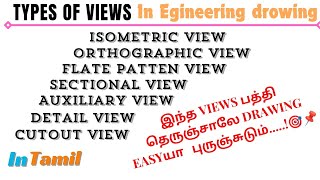 types of views in engineering drawing [upl. by Julio]