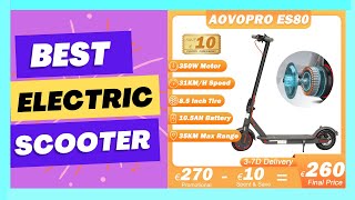 AOVOPRO ES80 Electric Scooter 350W Motor 105AH Battery 31KMH Max Speed 35KM Super Range 8 [upl. by Bethesda]