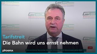 GDLBundesvorsitzender Claus Weselsky zum DBTarifstreit am 090124 [upl. by Enahs]