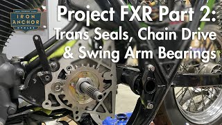 FXR Build Part 2  Transmission seals Chain sprocket amp Swing arm upgrade [upl. by Ardnot]