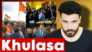 Hindus are Not Safe in Canada 🇨🇦  Khalistan Protest News  RSS current Situation [upl. by Joyan640]